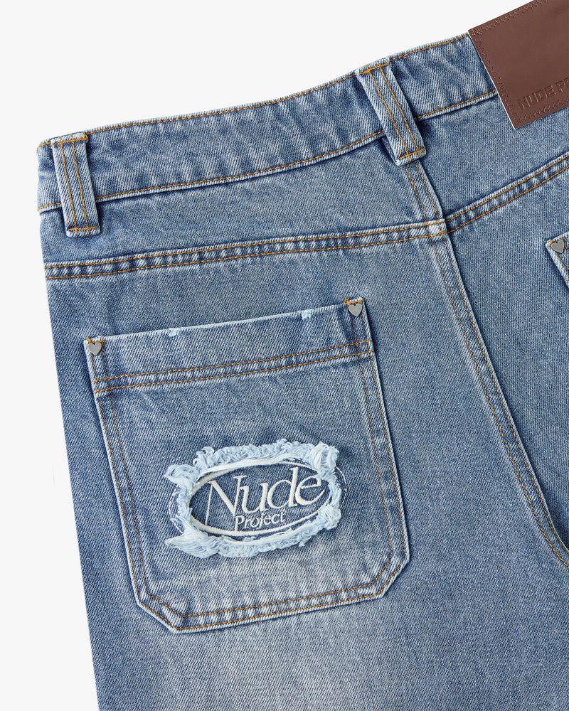 Nude Project Low Rise Jeans Blue | US-96240YNRM