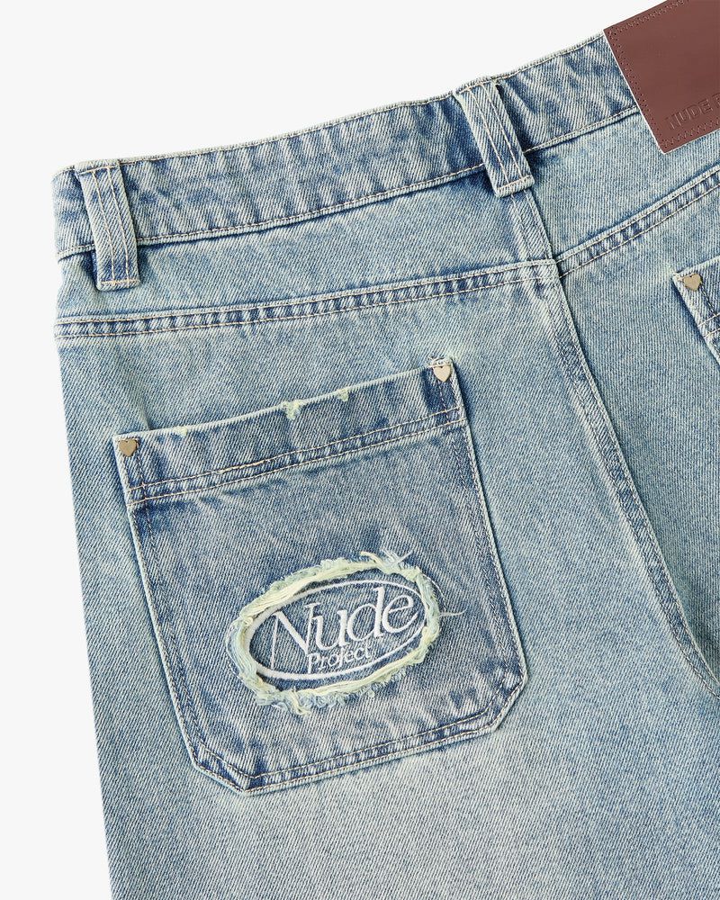 Nude Project Low Rise Special Wash Jeans Blue | US-24517VHZF