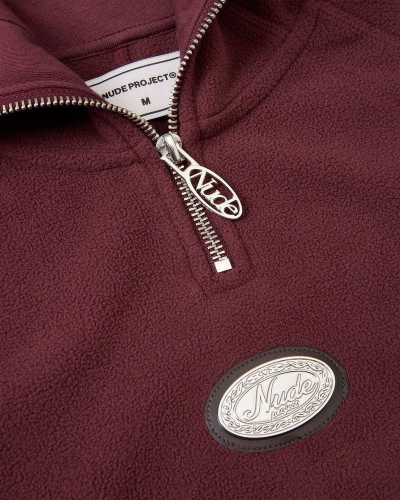 Nude Project Machiavelli Polar Hoodie Burgundy | US-15470KNLU