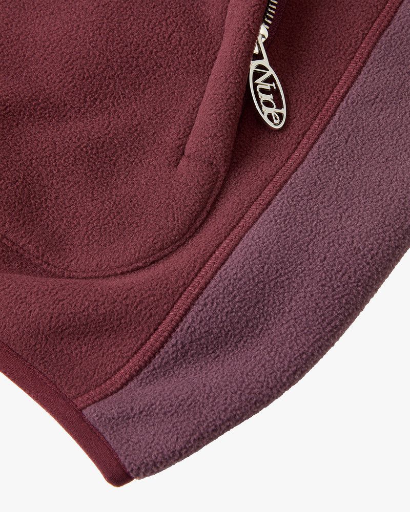 Nude Project Machiavelli Polar Hoodie Burgundy | US-15470KNLU