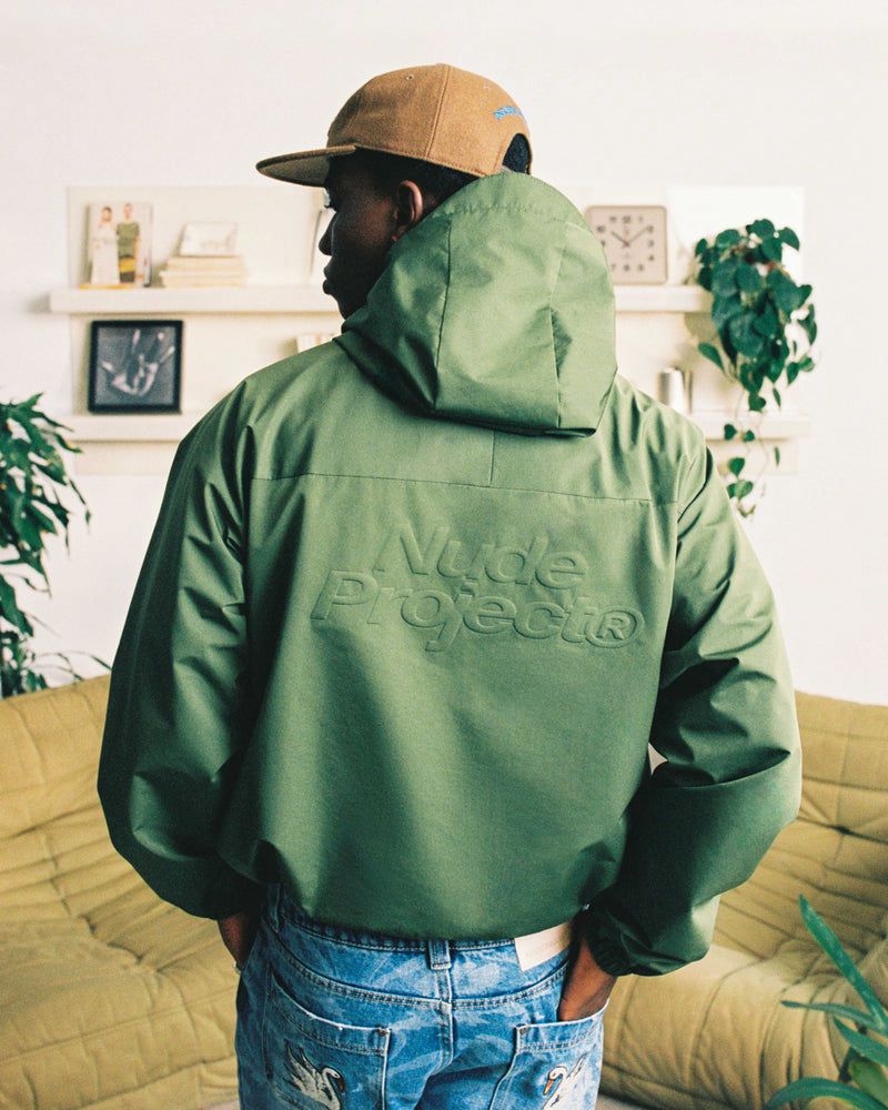 Nude Project Milestones Windbreaker Jacket khaki | US-19762JBWX