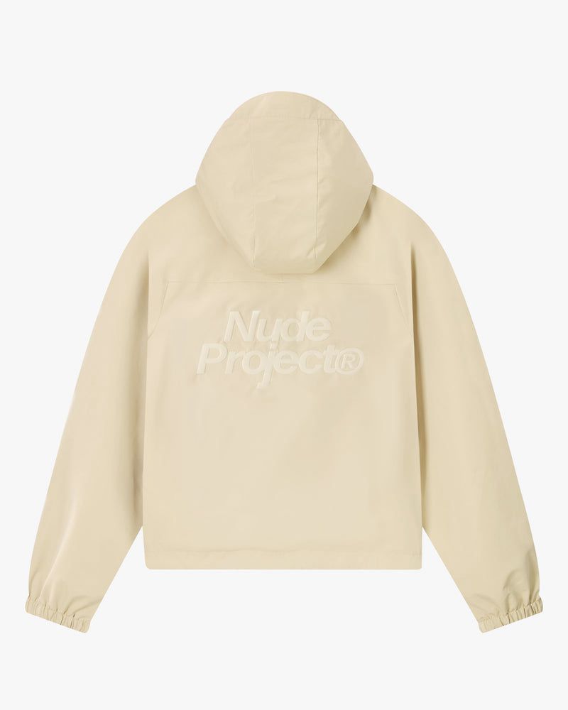 Nude Project Milestones Windbreaker Jacket Cream | US-69038PVYD