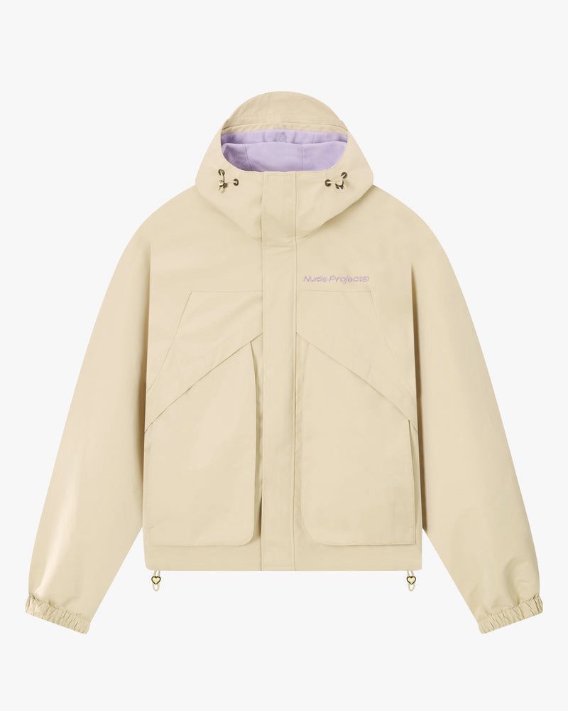 Nude Project Milestones Windbreaker Jacket Cream | US-69038PVYD