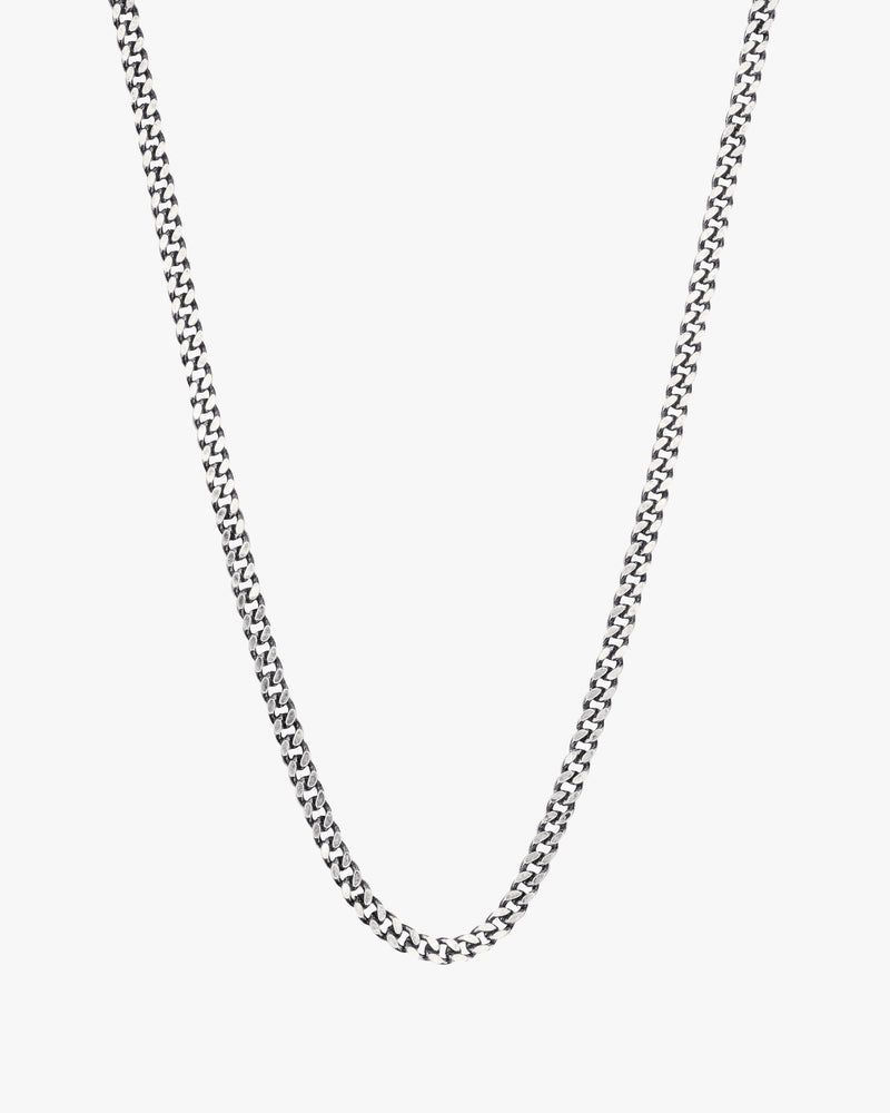 Nude Project Minicuban Necklace Silver | US-40762YMFA