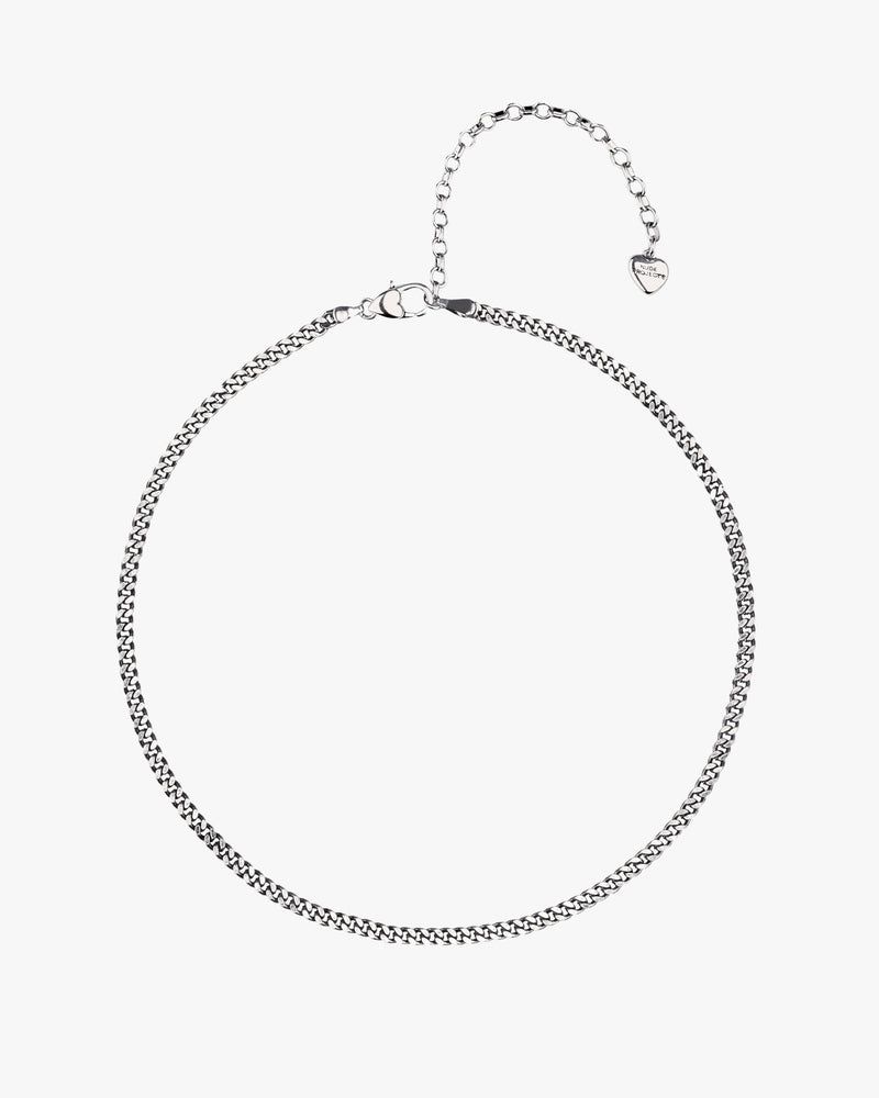 Nude Project Minicuban Necklace Silver | US-40762YMFA