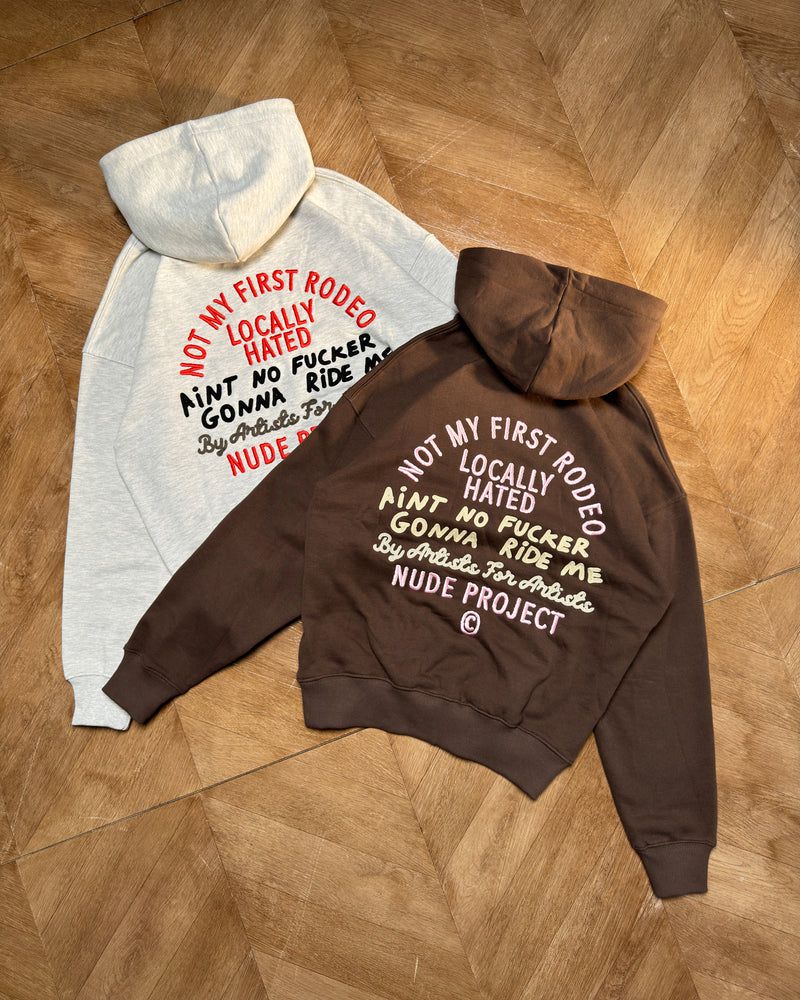 Nude Project Not A Rodeo Hoodie Brown | US-90412EDHB