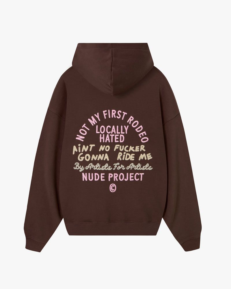 Nude Project Not A Rodeo Hoodie Brown | US-90412EDHB