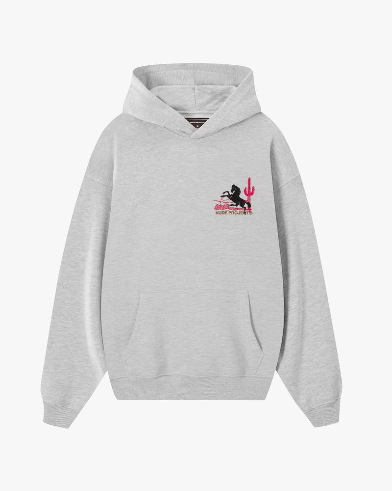 Nude Project Not A Rodeo Hoodie Grey | US-35829UKQT