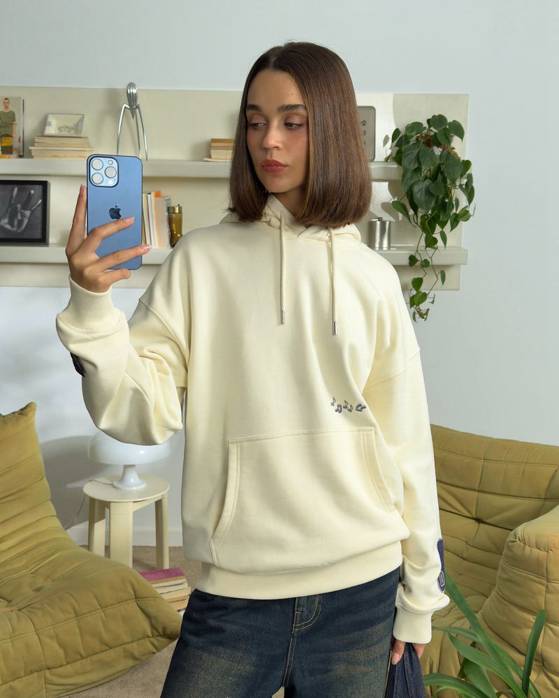 Nude Project Notita Hoodie Cream | US-38946MEXH