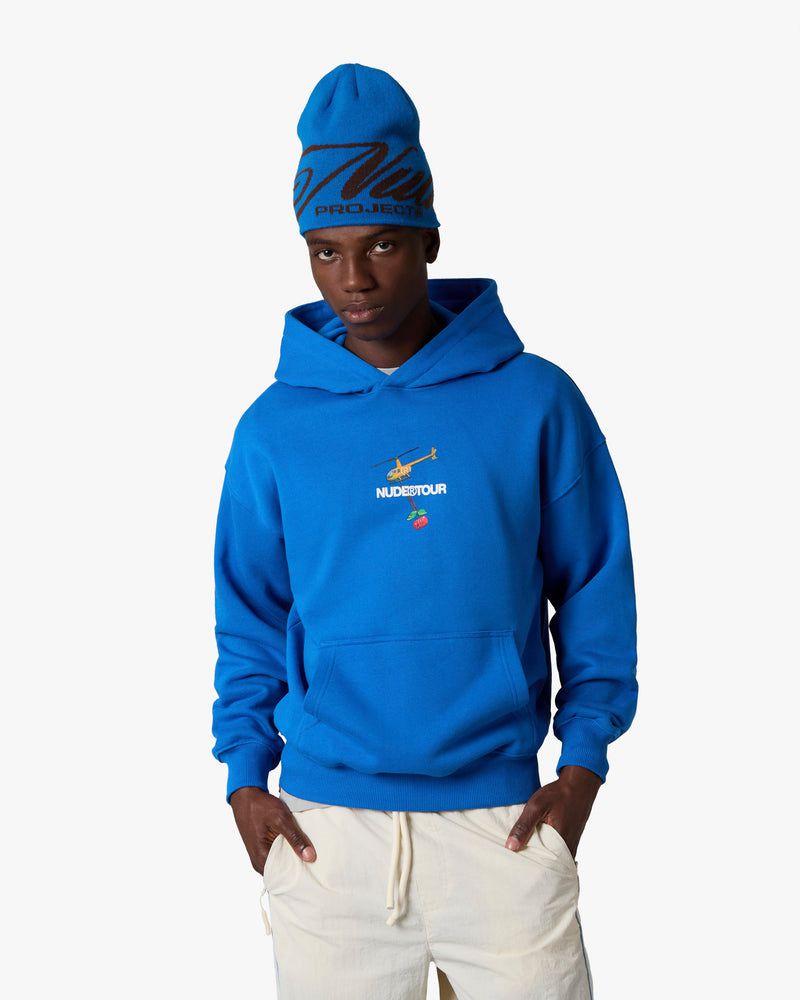 Nude Project Nude Tour Hoodie Blue | US-10743CKRZ