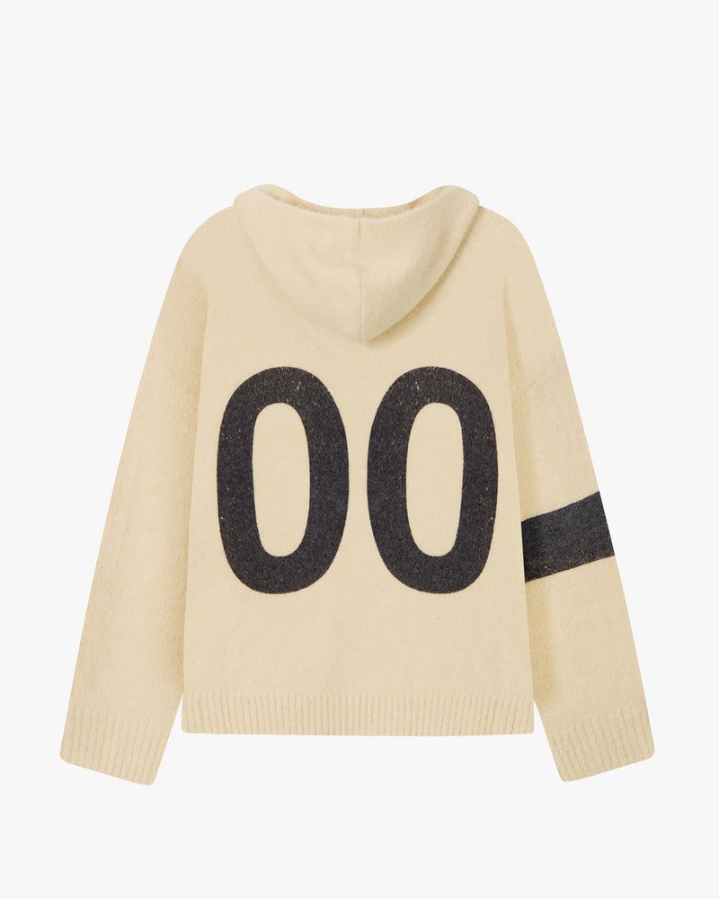 Nude Project Numbers Hooded Sweater Cream | US-71286VQHM