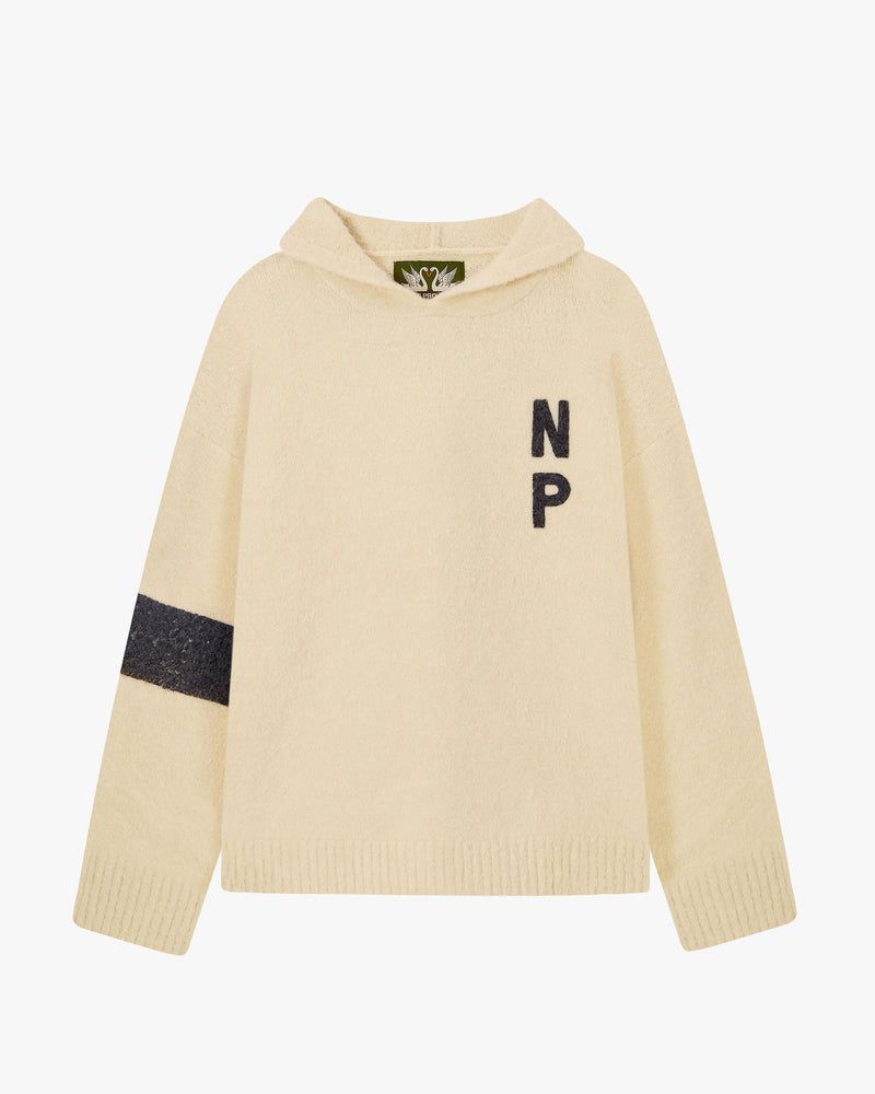 Nude Project Numbers Hooded Sweater Cream | US-71286VQHM