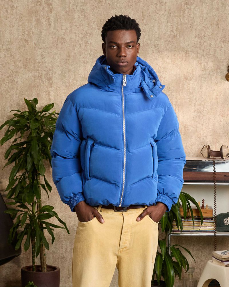 Nude Project Og Puffer Jacket Blue | US-36459WTGB