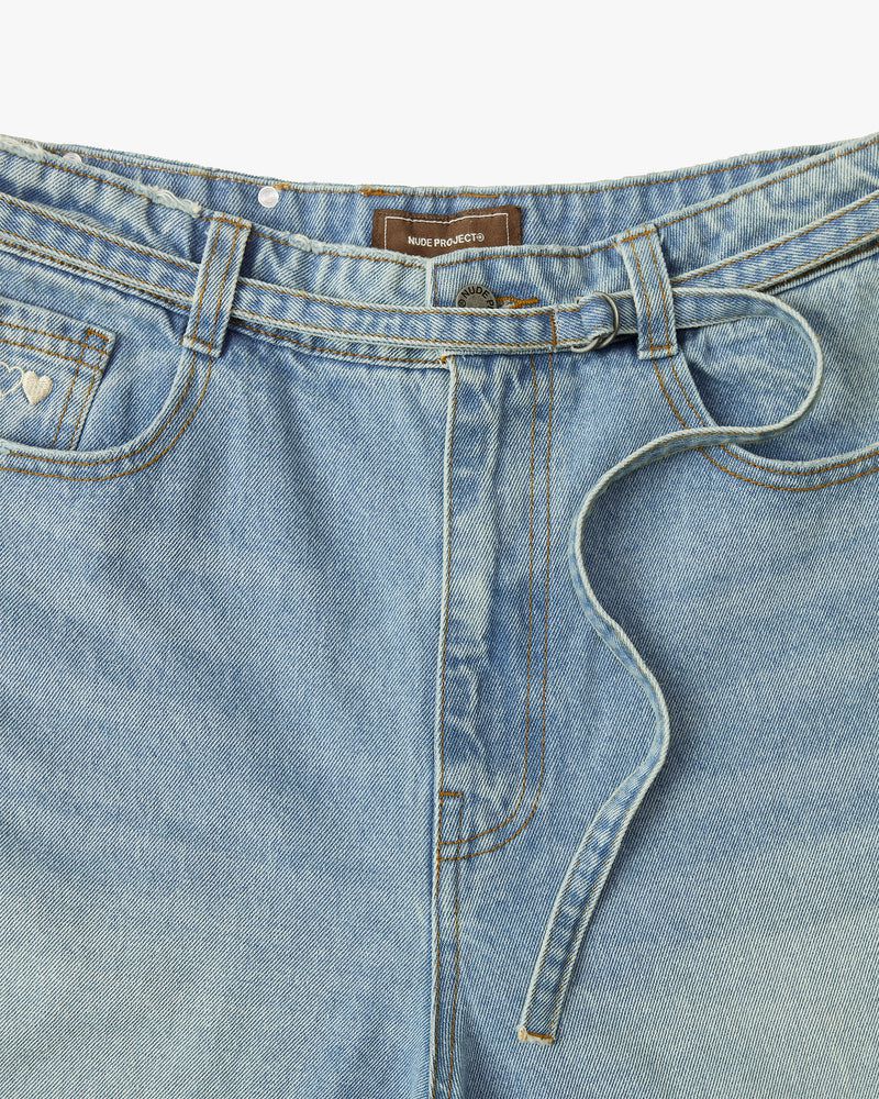 Nude Project Old Baggy Jeans Blue | US-13082QJHB