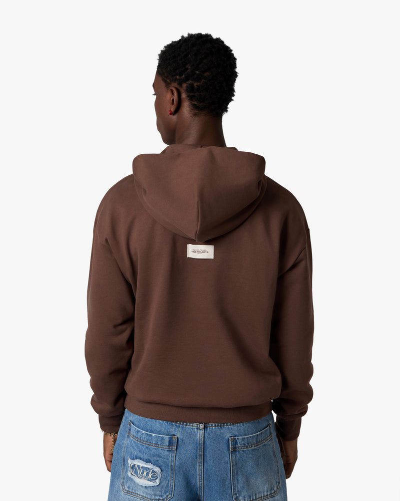 Nude Project Origins Hoodie Brown | US-80156KDHX