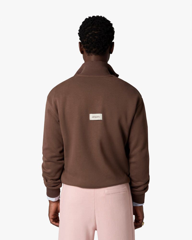 Nude Project Origins Quarter Zip Sweatshirt Brown | US-13954NAES