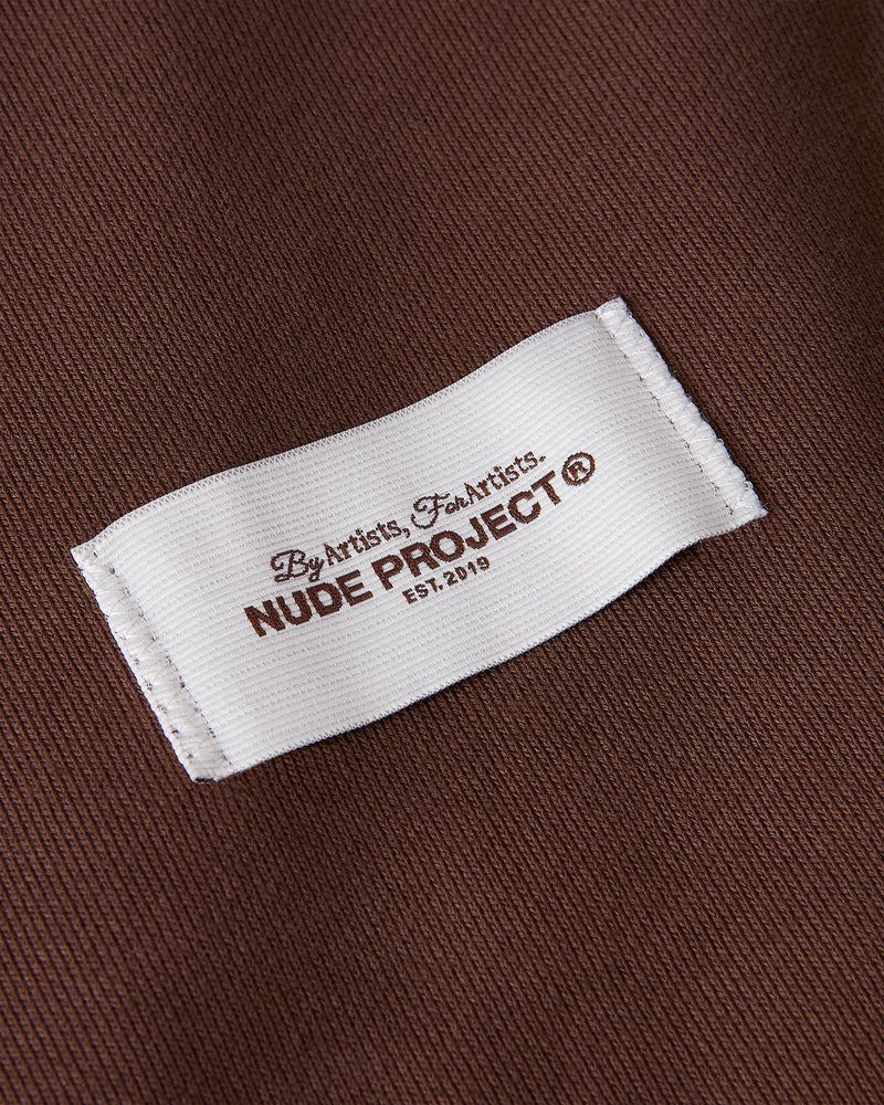 Nude Project Origins Quarter Zip Sweatshirt Brown | US-13954NAES