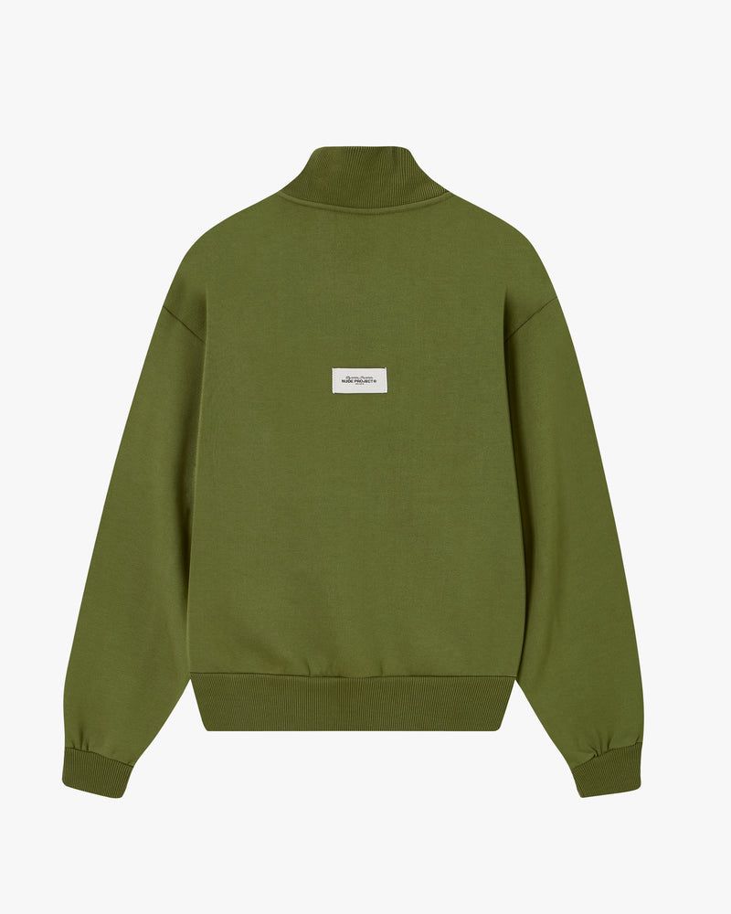 Nude Project Origins Quarter Zip Sweatshirt Green | US-10546WZYC