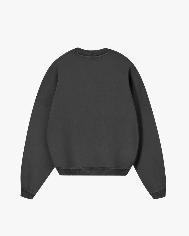 Nude Project Perfect Boxy Crewneck Sweatshirt Dark Grey | US-31840ASOB