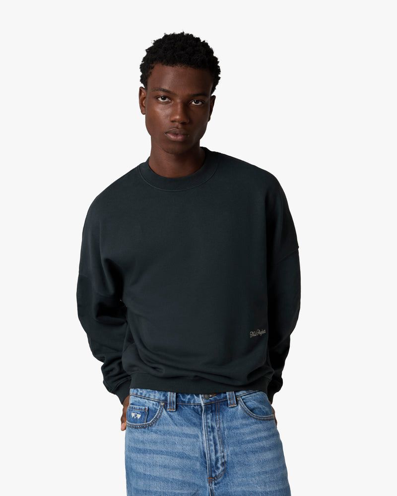 Nude Project Perfect Boxy Crewneck Sweatshirt Dark Grey | US-31840ASOB