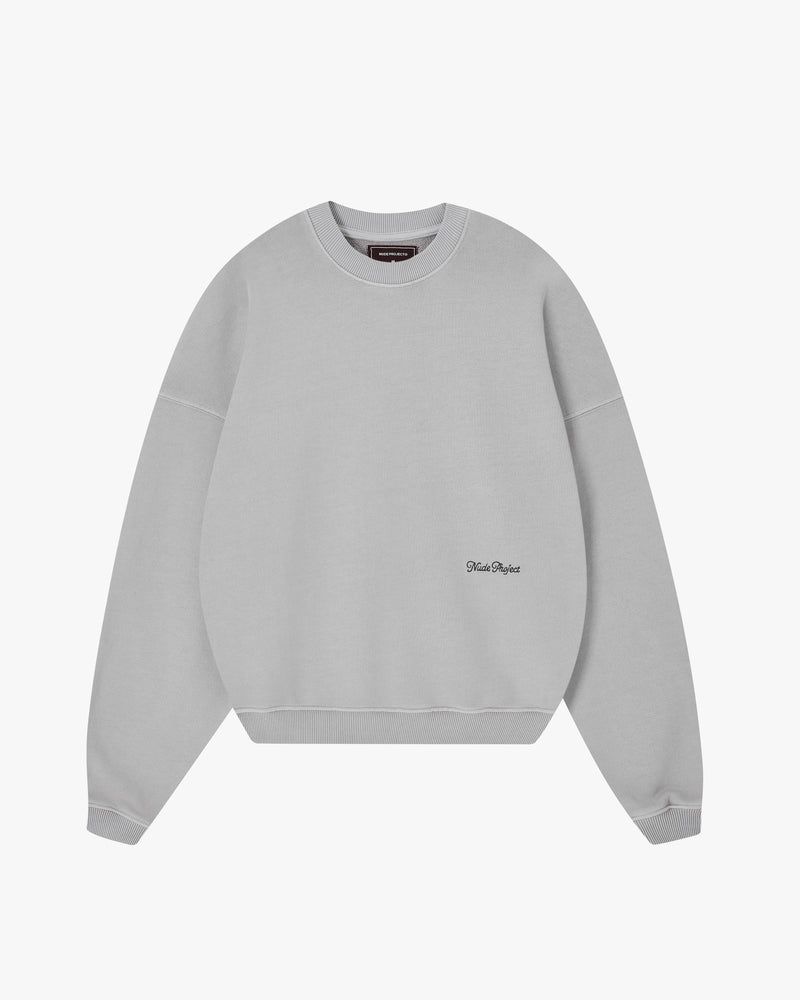 Nude Project Perfect Boxy Crewneck Sweatshirt Grey | US-89562CNDA