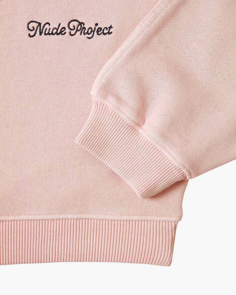 Nude Project Perfect Boxy Crewneck Sweatshirt Pink | US-41937NOGH