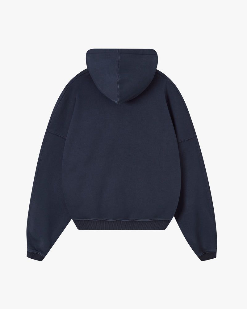 Nude Project Perfect Boxy Hoodie Navy | US-10465DPUG