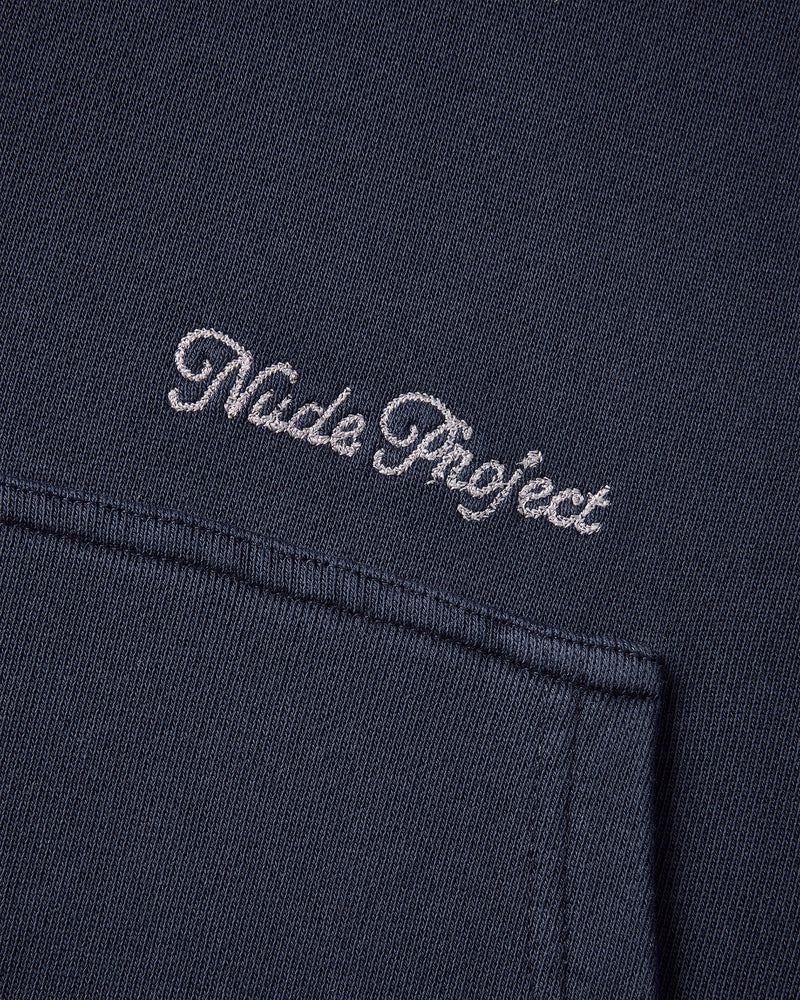 Nude Project Perfect Boxy Hoodie Navy | US-10465DPUG