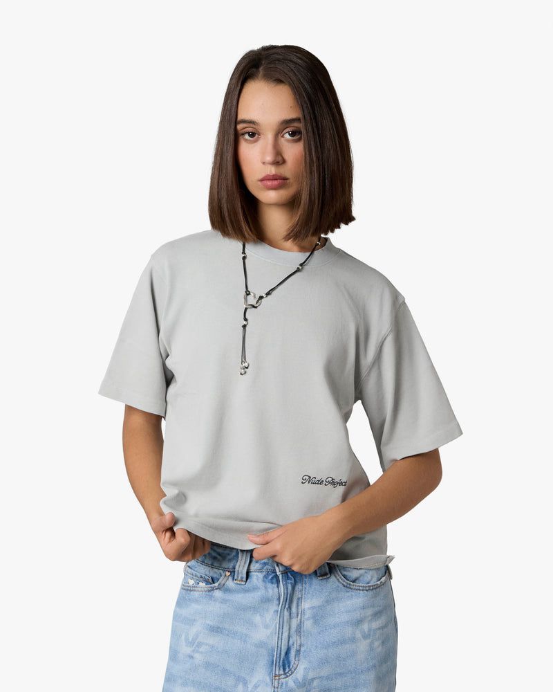 Nude Project Perfect Boxy T-shirt Grey | US-04516DTBX