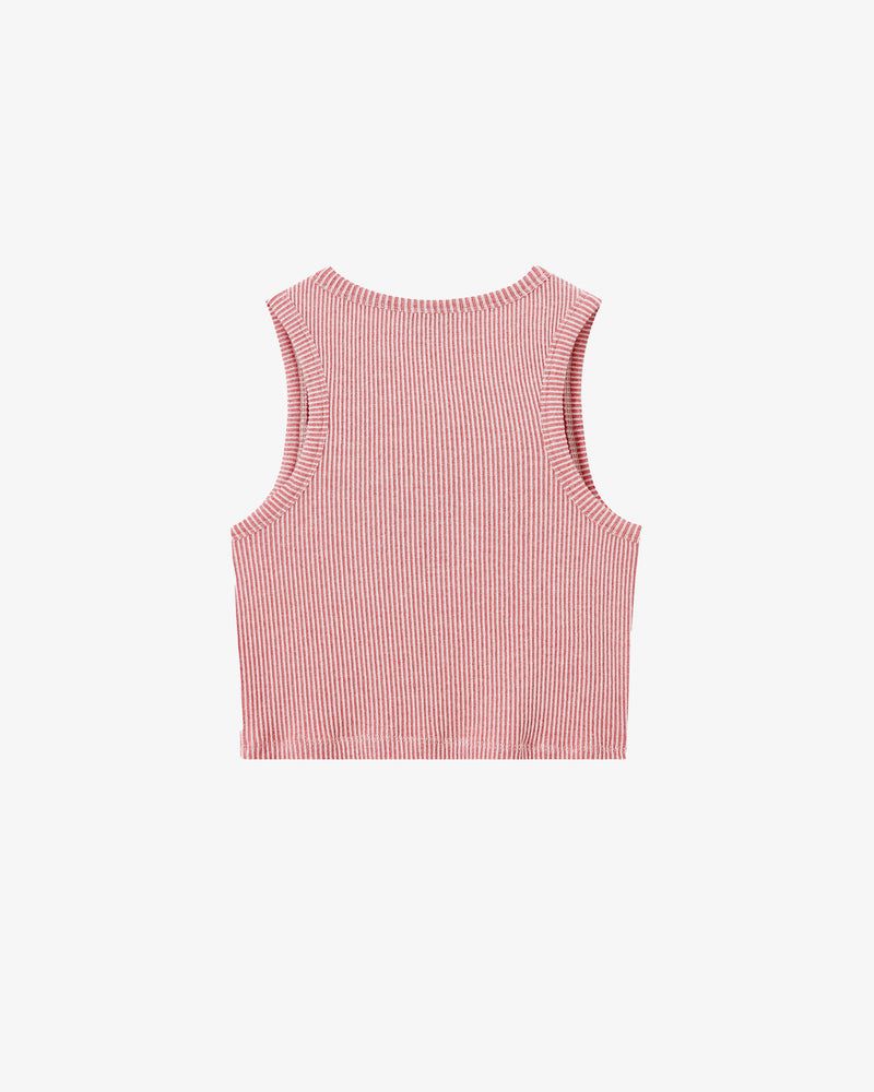 Nude Project Playboy Contrast Ribbed Tank Top Pink | US-60147EGSH