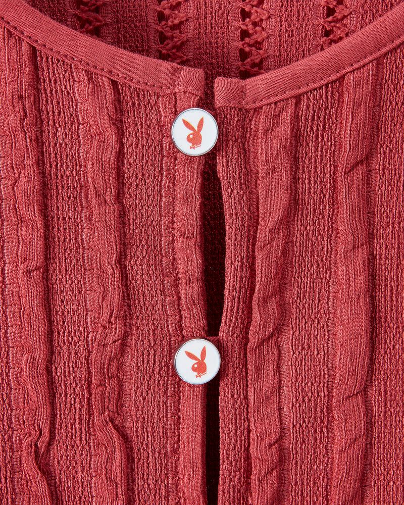 Nude Project Playboy Mansion Cardigan Red | US-17534ILCG