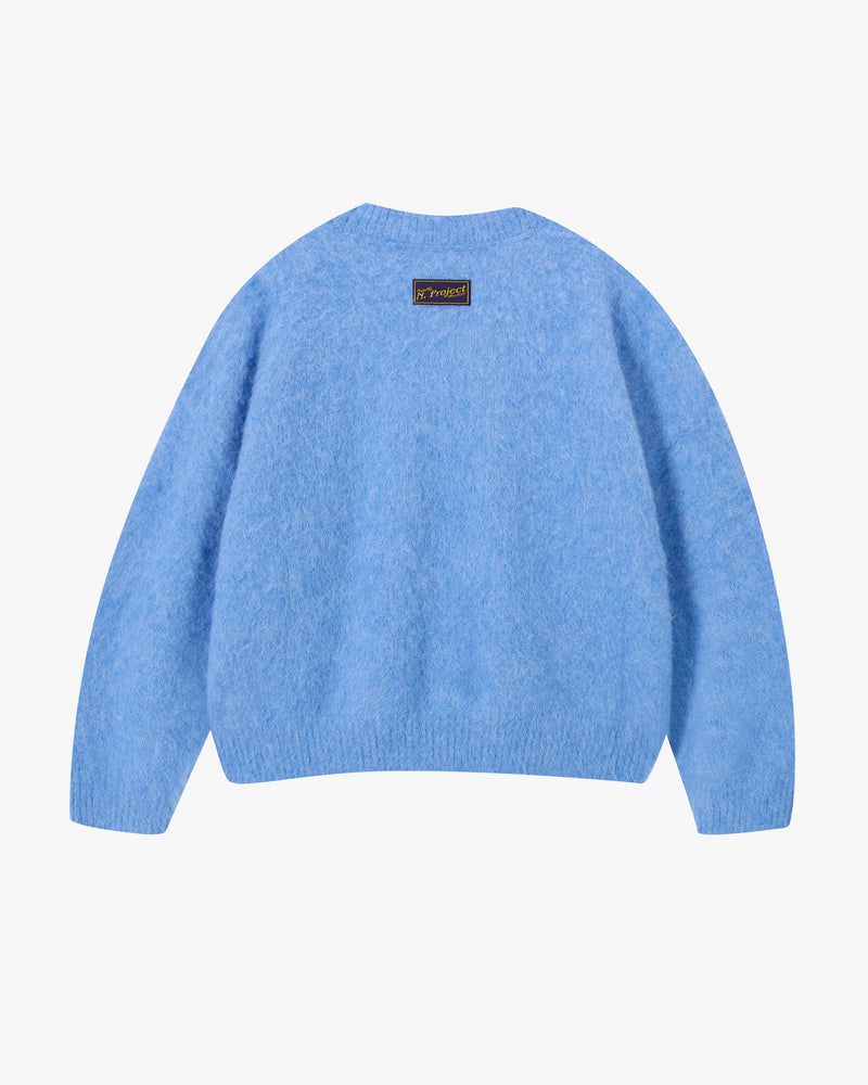 Nude Project Premium Alpaca Sweater Blue | US-39187CBDW