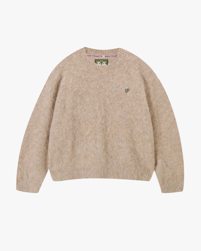 Nude Project Premium Alpaca Sweater Khaki Brown | US-53781TBDO