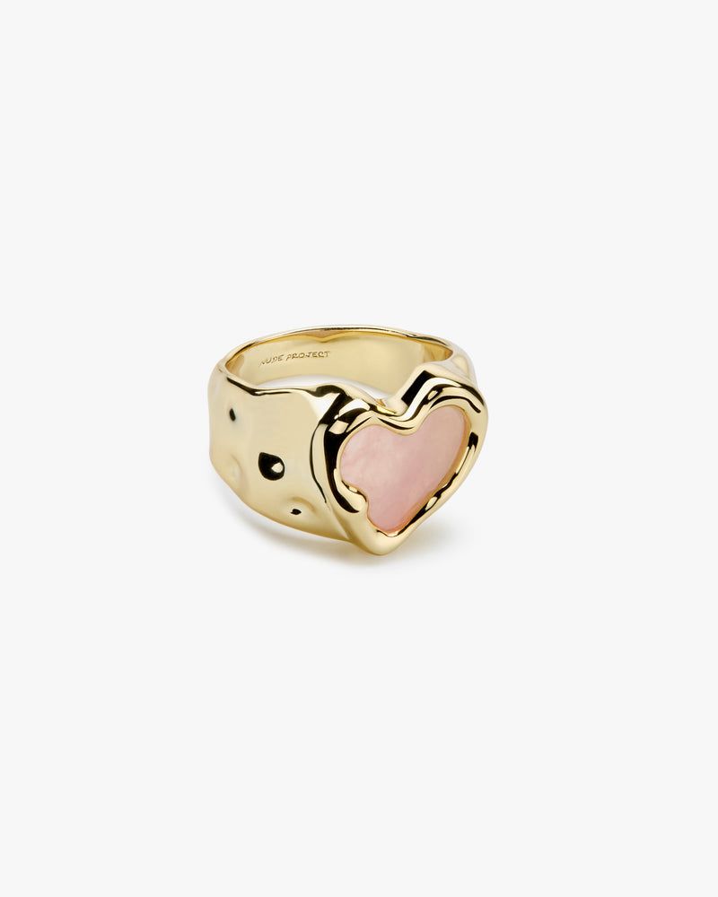 Nude Project Quartz Ring Gold | US-96473ZVSK