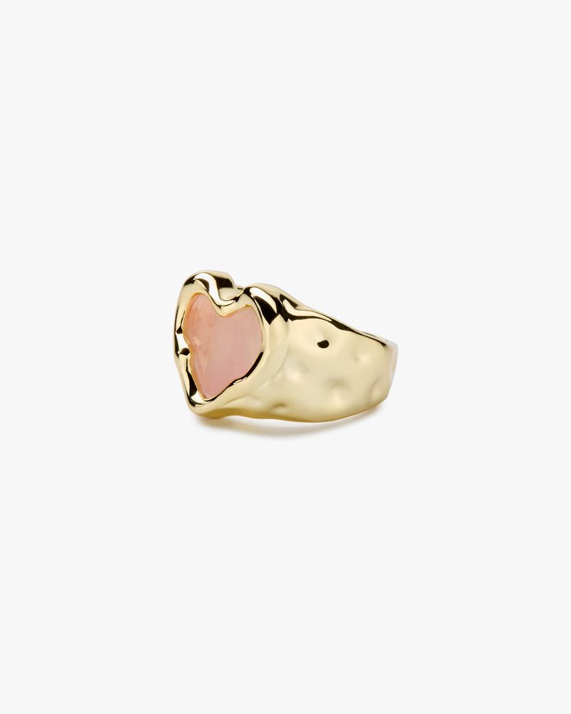 Nude Project Quartz Ring Gold | US-96473ZVSK