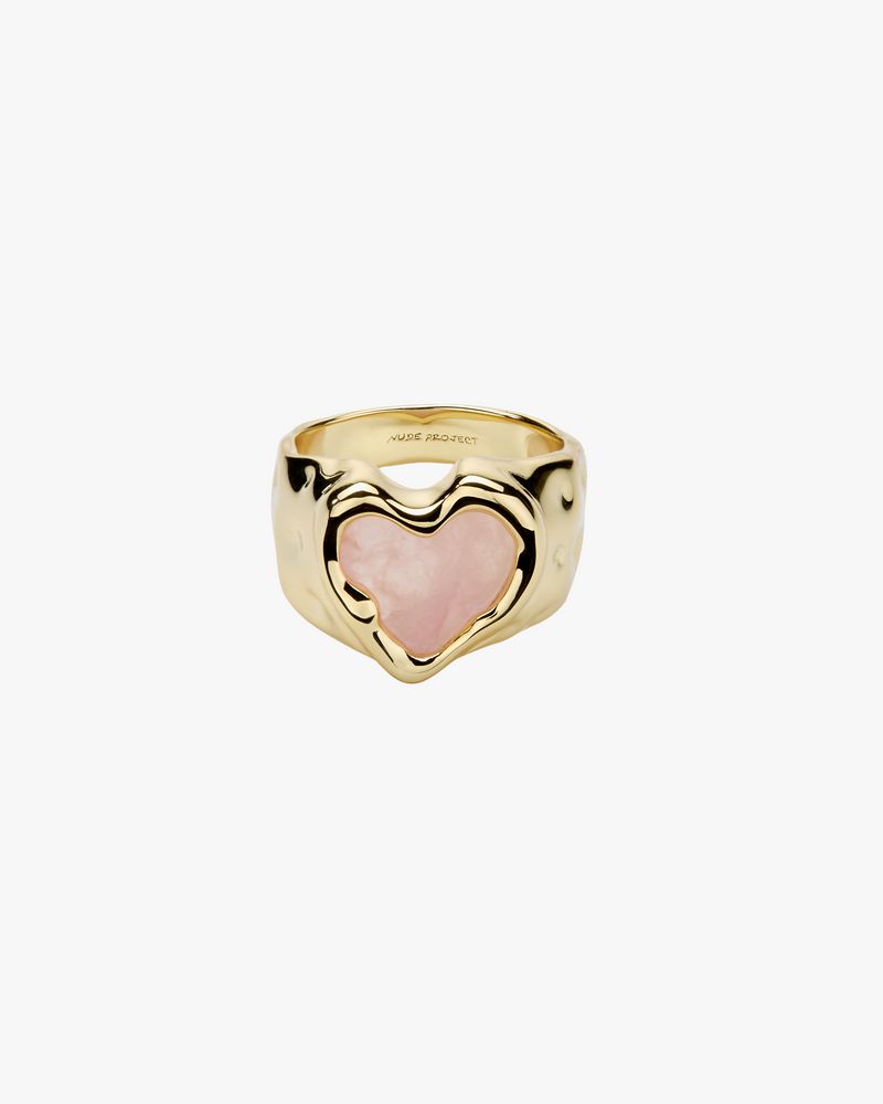 Nude Project Quartz Ring Gold | US-96473ZVSK