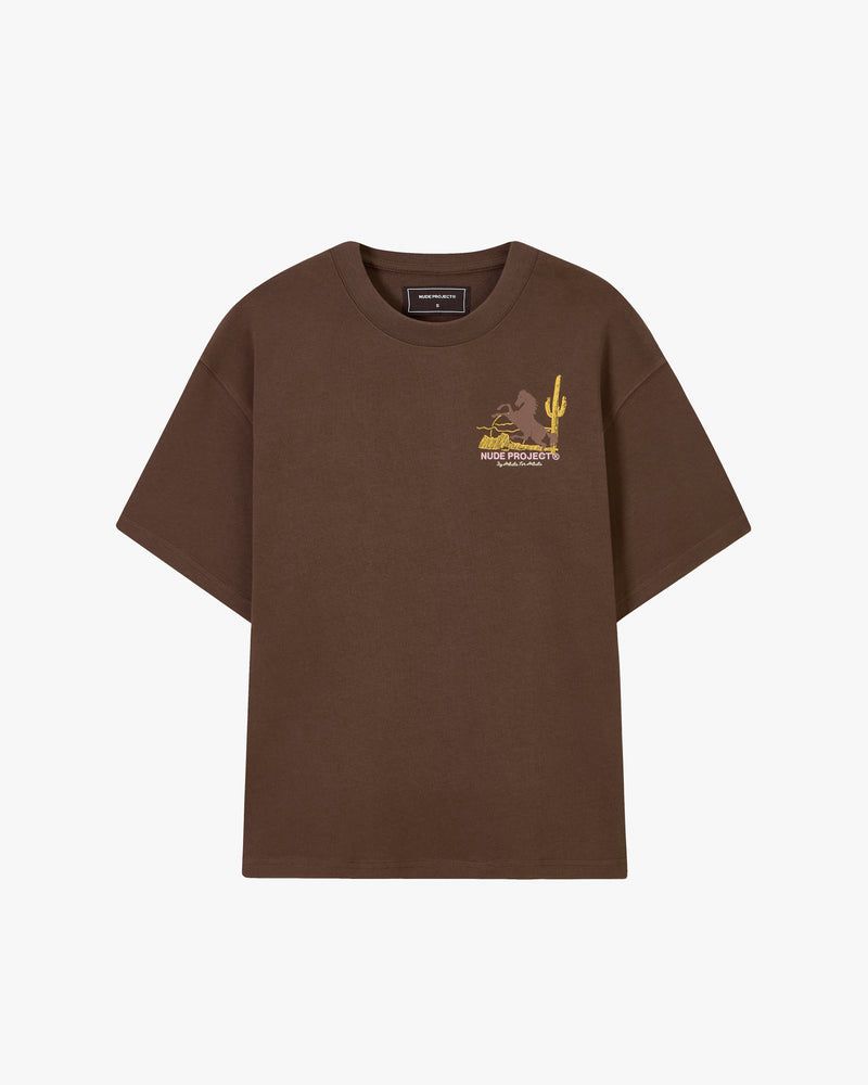 Nude Project Rodeo T-shirt Brown | US-85396OJYN