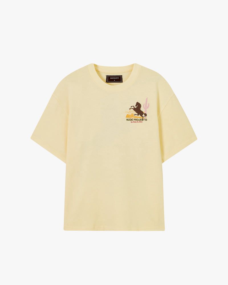 Nude Project Rodeo T-shirt Yellow | US-10385FZPN