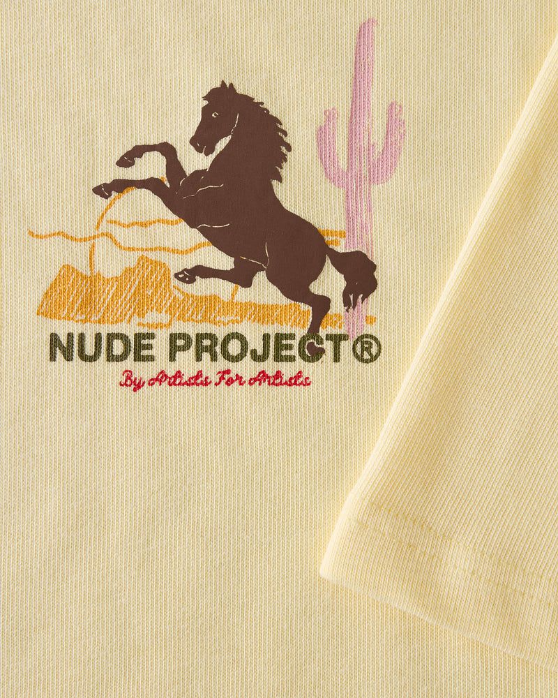 Nude Project Rodeo T-shirt Yellow | US-10385FZPN