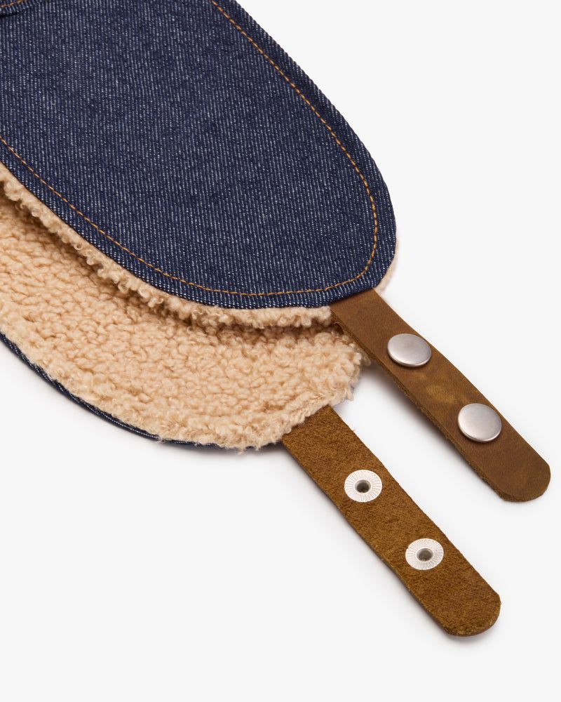 Nude Project Romantica Denim Earflap Cap Navy | US-64209ZAFV