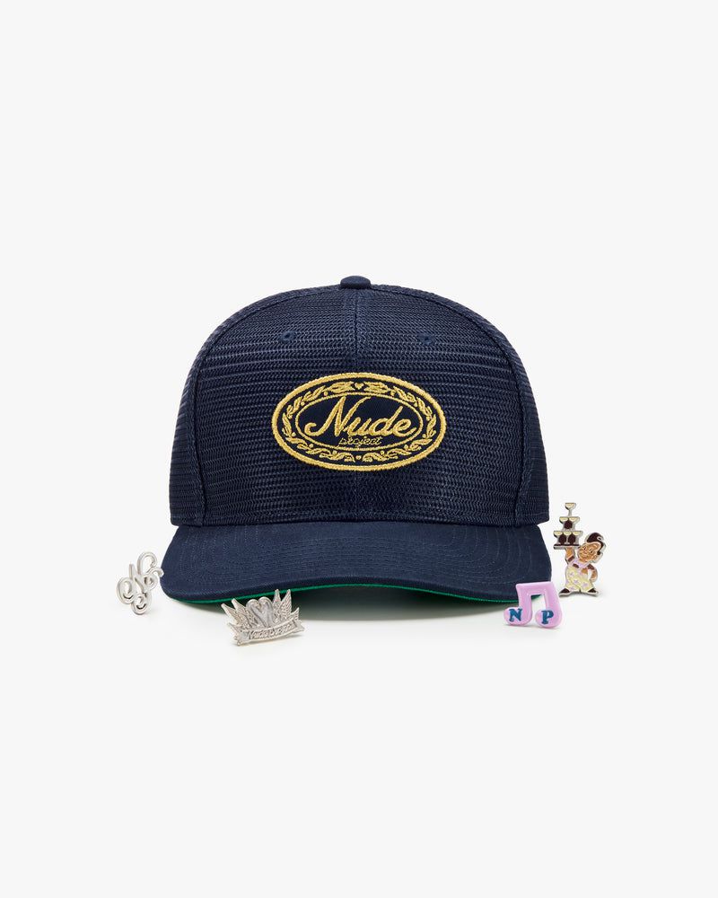 Nude Project Royal Trucker Cap Navy | US-59461PVEX