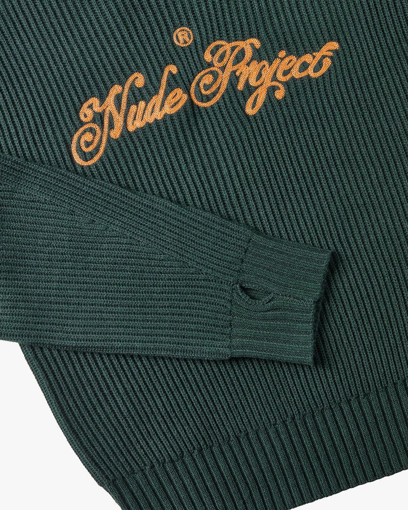 Nude Project Script Sweater Dark Green | US-75410GKNR