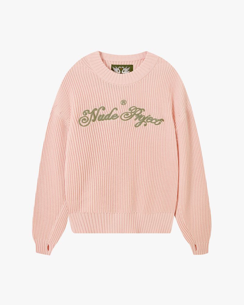 Nude Project Script Sweater Pink | US-16807MCQX