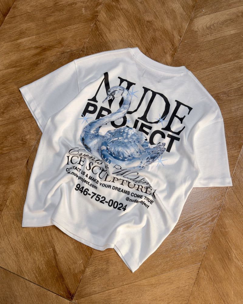 Nude Project Sculpture T-shirt White | US-06834RPOG