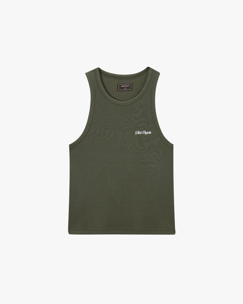 Nude Project Ss24 2 Pack Tank Top Green / Dark Brown | US-64235ZAPB