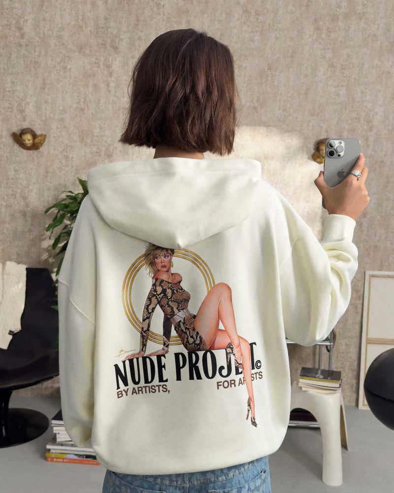 Nude Project Suave Hoodie Cream | US-76294WEDI