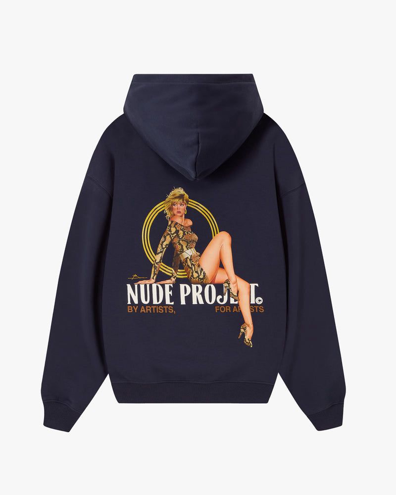 Nude Project Suave Hoodie Navy | US-58067RYJM