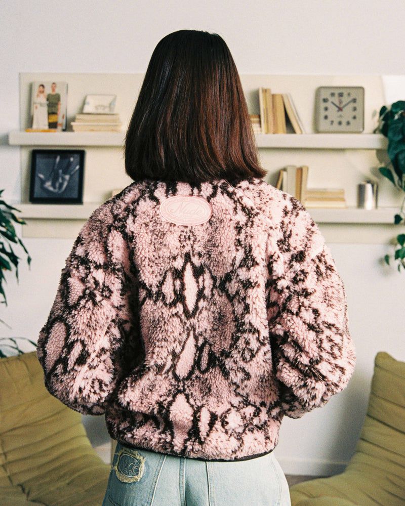 Nude Project Teddy Jacket Light Pink | US-72301VBSA