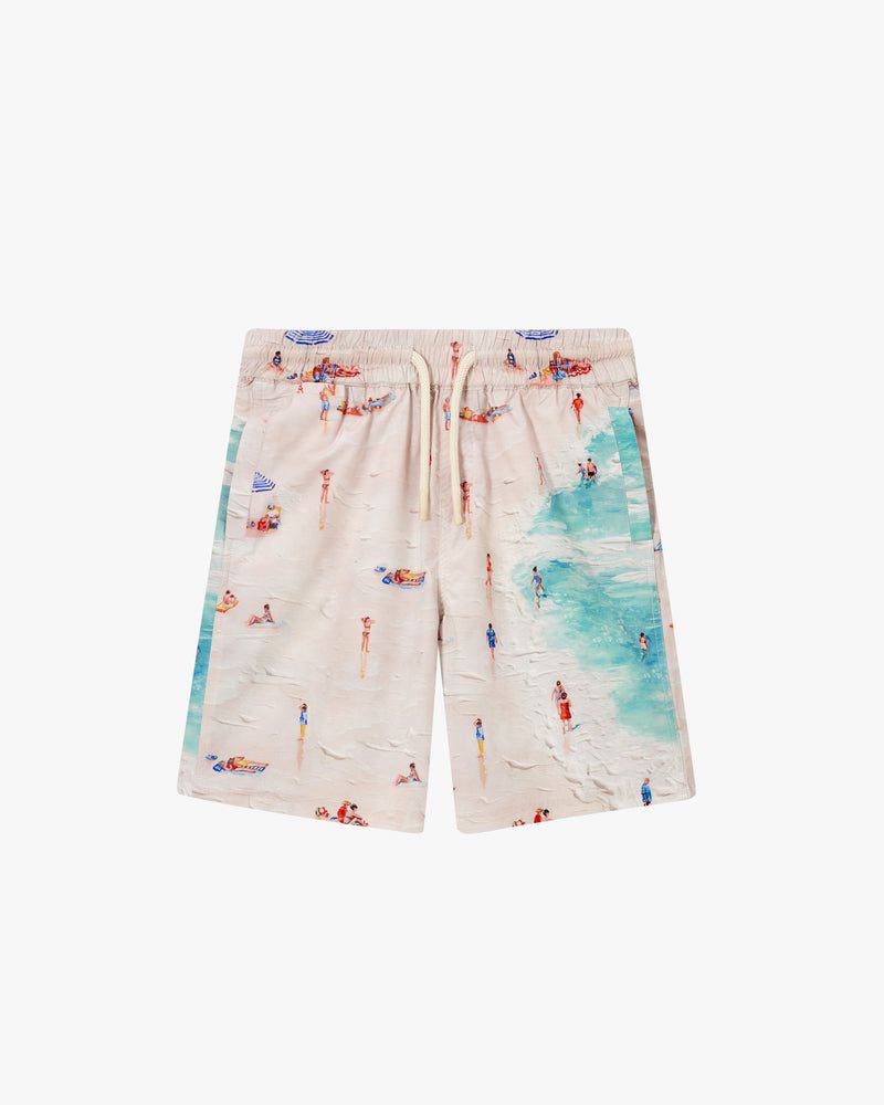 Nude Project Thani Collab Swim Shorts Beige / Blue | US-26741DJNR