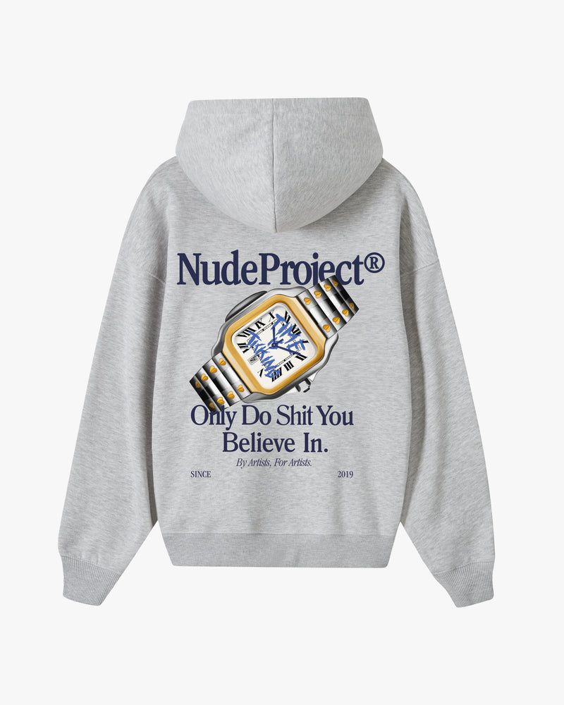 Nude Project Time Hoodie Grey | US-81640DFRG